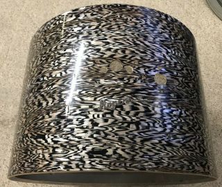 Rogers Vintage 1960s 20 " X 14 " Bass Drum Shell (holiday) Black Onyx Pearl - Rare