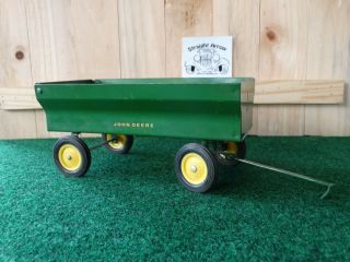 Vintage Eska John Deere Flarebox Wagon 1:16 Scale Diecast Toy Great Shape