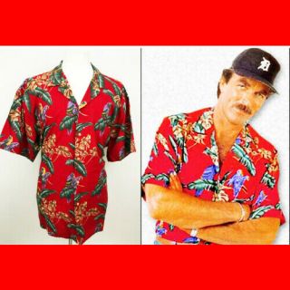 Paradise Found Vintage Tom Selleck Magnum P.  I.  Hawaiian Parrots Shirt 2xl