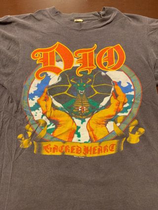 Vintage Dio Sacred Heart North American Tour 1985 Shirt Size L