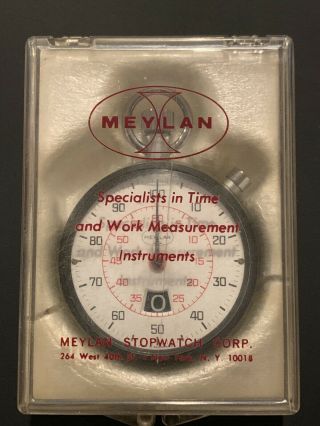 Rare Vintage MEYLAN Stopwatch - Made In Switzerland 5