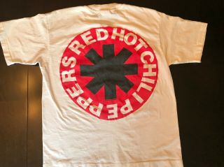 Vintage 1990 RED HOT CHILI PEPPERS T - Shirt pre - worn Size Large 5