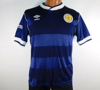 Vintage Rare 1980s Scotland National Team Umbro Soccer Football Jersey Shirt M