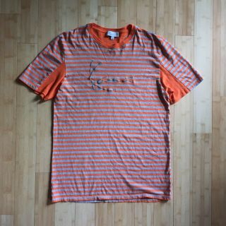 Vintage 90s Karl Kani Striped Orange And Grey T Shirt 2pac 2