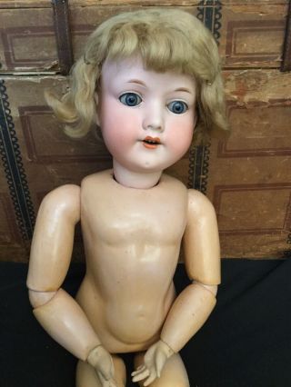 20” Antique German Armand Marseille Am390 Doll Jointed Body All