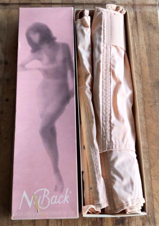 Corset Women’s Size 36 Lingerie Floral Lace Up Stocking Clips Burlesque Glam Vtg
