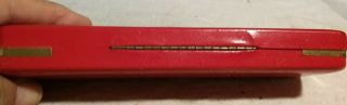 Rolex Vintage lady ' s RED leather Watch Box.  1950/60s 5