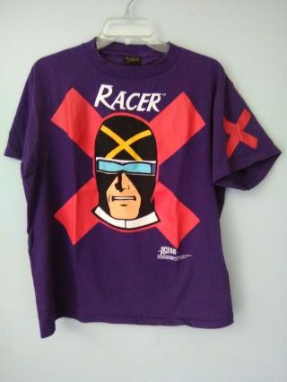 Vintage 1992 Speed Racer Tv Promo Anime Japan Racer X T Shirt,  90s By Changes,  L