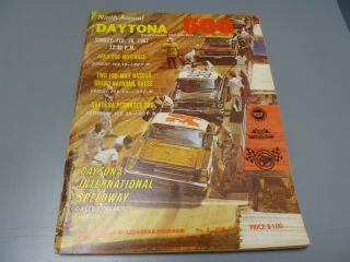 Vintage 1967 Daytona 500 Nascar Race Program Arca Fia
