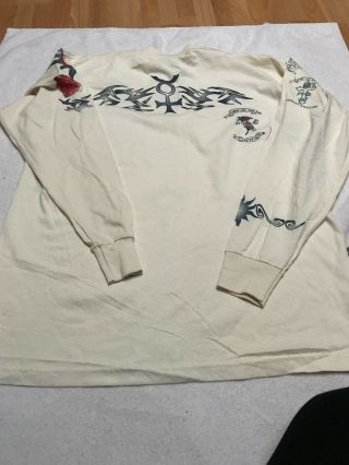 Vintage 90s Dennis Rodman Tattoo Shirt Long Sleeve Today’s Trendz Large 7