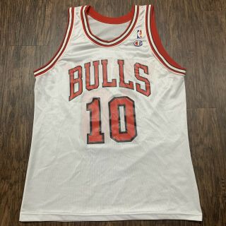 Vintage Bj Armstrong Chicago Bulls Champion Jersey 48 Xl,  No Tag - Rare