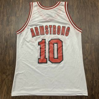 Vintage BJ Armstrong Chicago Bulls Champion Jersey 48 XL,  No Tag - Rare 5