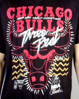 Vtg 90s Chicago Bulls Magic Johnson T 
