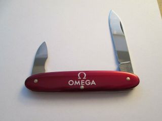 Vintage OMEGA Watch Victorinox Case Knife Opener - Swiss Made - RARE - - Gorgeous 3