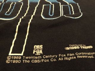 The Abyss Vtg 1989 Film Movie Crewneck Basset Walker Sweatshirt Size Large / XL 3