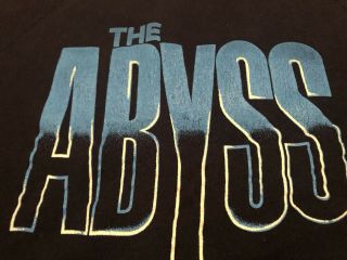 The Abyss Vtg 1989 Film Movie Crewneck Basset Walker Sweatshirt Size Large / XL 4