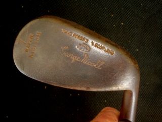 George Nicoll Hickory Shaft 7 Mashie Niblick Scotland - Vintage Golf Club