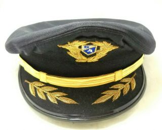 Olympic Airways Greece Vintage Rare Captain’s Pilot Hat