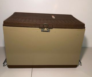 Vintage Coleman Convertible Cooler 3 - Way Ice Box With Accessories Vguc