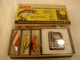 Vintage Old Fishing Collectible Item Novelty Zebco Gift Set 1970 
