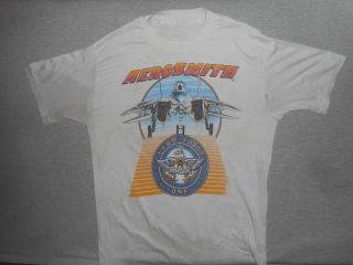Vintage Authentic Aerosmith 1986 Tour T - Shirt - Sz Medium (no Tag) - See Photos