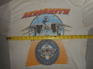 Vintage Authentic AEROSMITH 1986 Tour T - Shirt - Sz Medium (no tag) - See photos 4