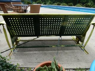 VTG Bunting Co Glider Metal 3 Seat Porch Patio - No Ship / Local Pick Up 7