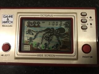 Nintendo Game & Watch - Octopus - Vintage Gaming