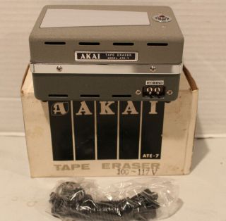 Vintage Akai Tape Eraser Model Ate - 7 Old Stock