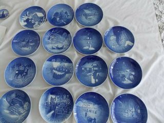 17) 1964 - 1978 Vintage B&g Porcelain Christmas Plates 1964 - 1981 7 1/8 " W Denmark