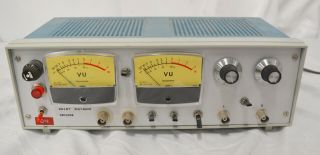 Vintage Custom Stereo Duel Analog Vu Meter Playback Decoder
