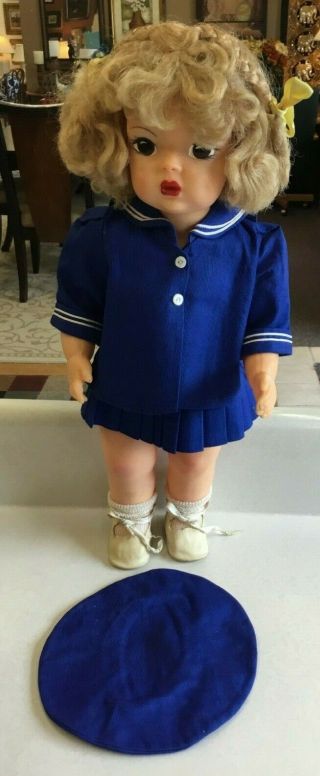 Vintage 16 in.  Terri Lee Pat.  Pending Doll wearing Tagged Sailor Outfit 2