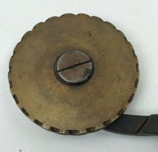 Vintage Wood Handle Brass Wheel W.  O.  Hickok Harrisburg 682 Hand Embosser Tool 7
