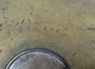 Vintage Wood Handle Brass Wheel W.  O.  Hickok Harrisburg 682 Hand Embosser Tool 8