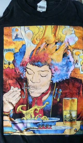 Vintage Jimi Hendrix Voodoo Soup Og 1995 Jean Giraud Moebius Large Shirt