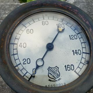 Vintage Ashcroft Pressure Gauge Steampunk 5.  25 