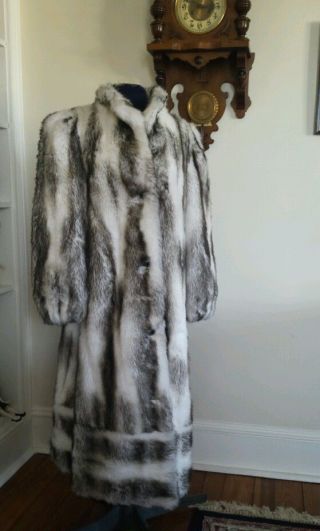 Lilli Ann Usa Vintage Faux Fur Maxi Coat
