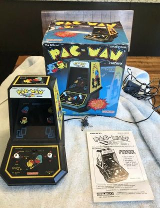 Vintage 1981 Coleco Midway Table Top Arcade Game Pacman W/box & Instructions