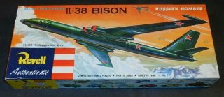 Vintage Revell Il - 38 Bison Russian Bomber Aircraft Plastic Model Kit