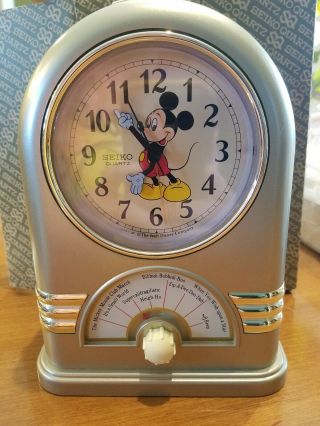 Vintage Seiko Walt Disney Mickey Mouse Musical Alarm Clock Jukebox