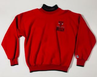 Vintage Chicago Bulls Sweatshirt The Game Medium Bowl Vtg 90s Flawless