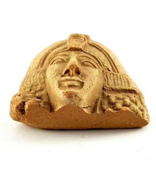 Ancient Egyptian Queen Nefertari Head Sculpture Rare Antique Figurine