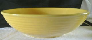 Vintage Bauer Los Angeles California Pottery 12 " Yellow Ring Salad Serving Bowl