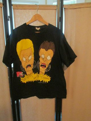 Vintage Beavis And Butthead T Shirt 1993 Mtv Size Xl