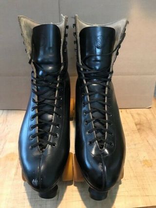Vintage Riedell Chicago Custom Roller Skates Leather Shoes Boots Size 9l