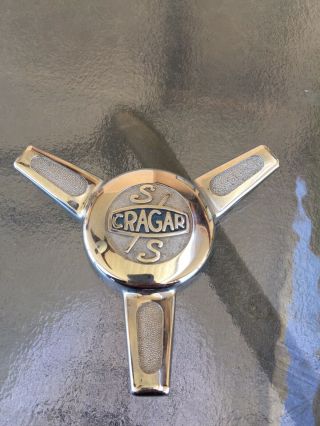 Vintage Cragar Ss Knock Off Spinner Wheel Cap - Authentic Crager