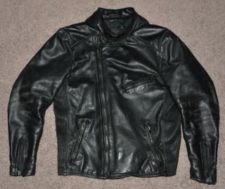 Vintage Hein Gericke Black Leather Jacket Us Size 44