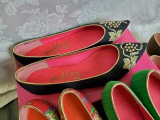 Taj Of India 4 Pair Low Heel Shoes 7 N.  Boutique 5