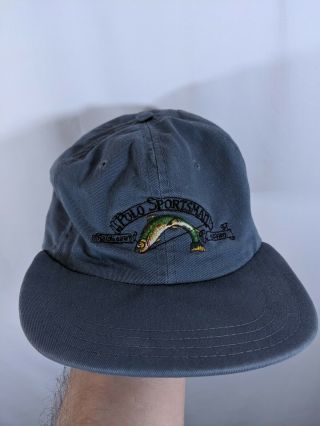 Polo Sportsman Ralph Lauren Hat Strapback Made In The Usa Sport Flag Vintage 92