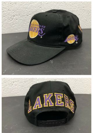 Vintage 1980s Los Angeles Lakers Nba Snapback Hat Cap Rare